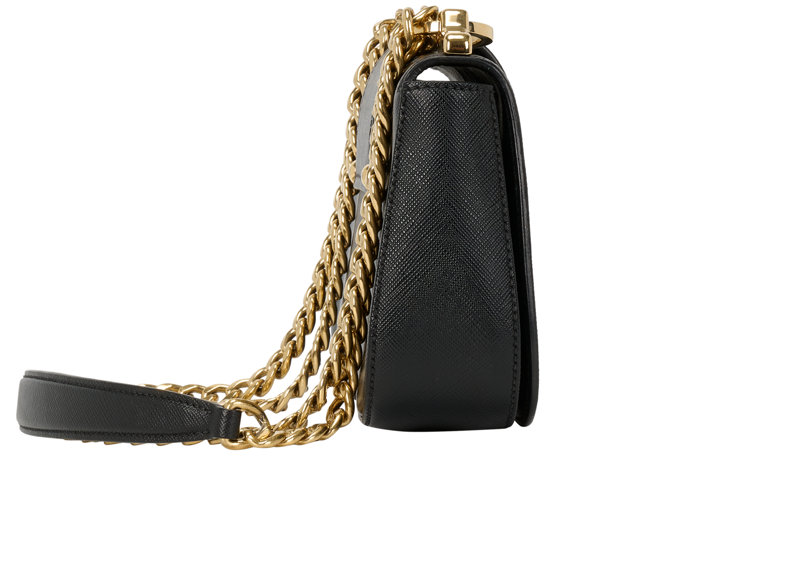 Small Sidonie, &pound;850, Handbags, Black, Leather, Side view